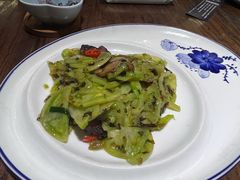 青番茄炒腊味-老宁波1381餐厅(宏泰广场店)