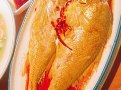 油泼黄花鱼-波螺油子青岛本帮菜(银座店)