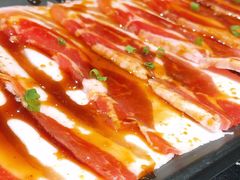调味猪五花-九田家黑牛烤肉料理(珠江摩尔店)