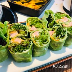 手工叉烧菠菜手卷