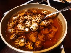 古越陈酿煮花螺-杭州西子湖四季酒店·金沙厅