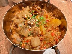 土司铜锅油焖鸡-浩海火燒雲傣家菜(芮欧百货店)