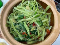 虾酱通菜-凤城康记饭店