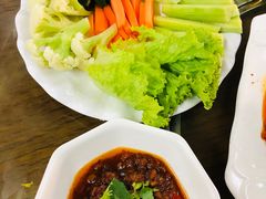 虾酱蘸菜-金螃蟹