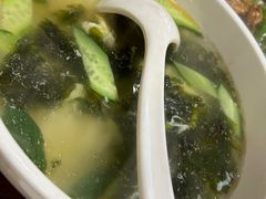 紫菜蛋花汤-东来菜馆•手抓海鲜家常菜•海鲜锅贴(鸽子窝店)