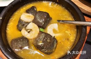 Crab Paste Stone Pot Black Tofu