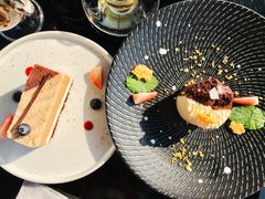 巧克力芝士双拼蛋糕-Lets burger非常汉堡·环球风味(蓝色港湾店)