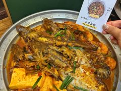 -东来菜馆•手抓海鲜家常菜•海鲜锅贴(鸽子窝店)