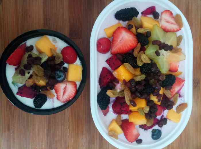 爱尚水果捞-"在小寨阳明国际上课 点了这家外卖 ～本.