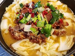 羊蝎子-丁记盐蘸牛肉·新杭菜(河东路店)