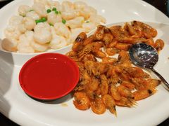 油爆虾拼虾仁-上海1号私藏菜(静安店)