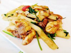 沙葛酸姜莞茜炒鸡球-花城苑广府菜(侨鑫店)