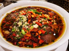 水煮什菌鹅肠猪红-新兴家喻酒家·羊城名宴(昌岗店)