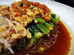 蒜蓉蒸秋葵-北京老铺烤鸭(高新店)