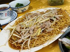 韭黄肉丝煎面-棠记大排档(海珠店)