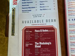 菜单-The Workshop Coffee