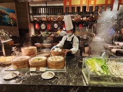 自助取餐区-美食汇海鲜自助餐厅·小龙虾烧烤(富力万达文华酒店)