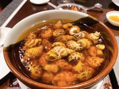 古越陈酿煮花螺-杭州西子湖四季酒店·金沙厅
