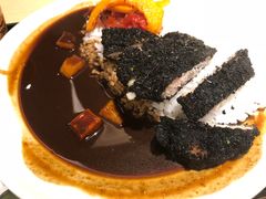 黑咖喱黑金鸡排饭-吉野家(上海美罗城店)