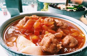 Tomato Handmade Meatball Noodles