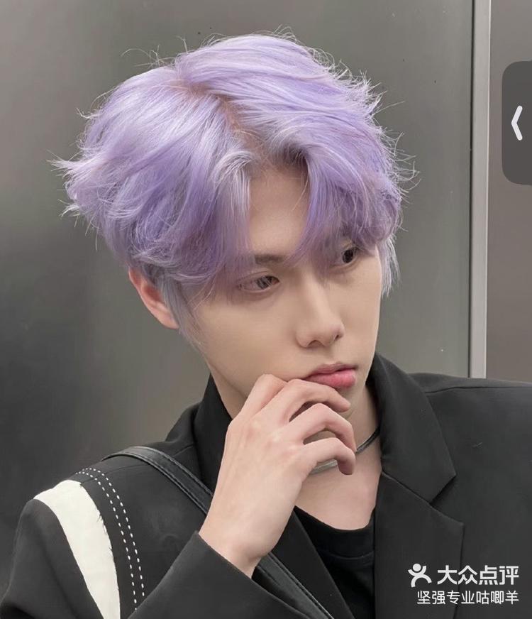 男生发色推荐紫灰色