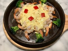 堂烹蒜蓉芝士虾-雀蓝川菜(奥体广场店)