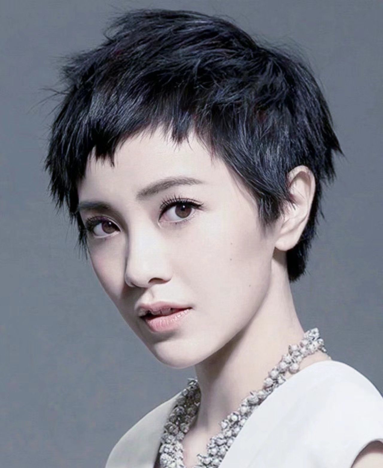 郭采洁同款短发,个性,时尚,减龄,适合精