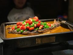 鲜青椒味小龙虾烤鱼-探鱼·鲜青椒爽麻烤鱼(北京路天河城店)