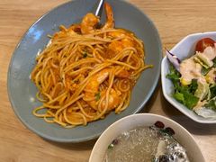 鲜虾茄汁意大利面-红小满休闲餐厅(十全街店)