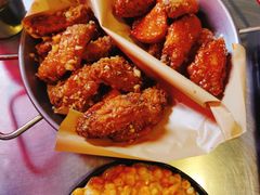 炸鸡翅一半一半-富乐满韩国正宗炸鸡韩国料理(虹泉路店)