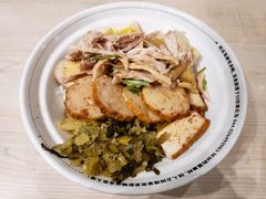 手撕鸡拼广章肉卷饭-狮头牌卤味研究所·卤味饭(花城汇南区店)