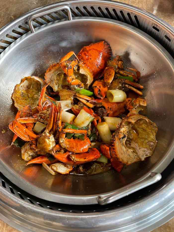 七欣天(宁波江东姚隘路店)-"就是喜欢这个味,香辣蟹,吃完后再吃火锅,.