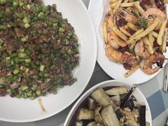 蛤蜊肉拌茄子-华春餐馆(鱼山路店)