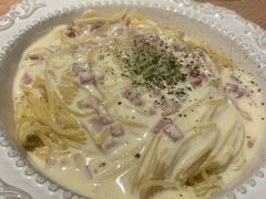 生奶油培根意大利面-玛格萝妮比萨屋(四平店)