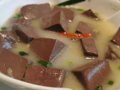 韭菜煮猪红-名苑皇宫酒家(来魅力壁画村店)