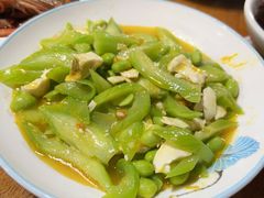 丝瓜毛豆子炒咸蛋黄-水先生寧波菜(天一店)