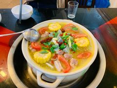 山药排骨牛肉养生汤-花水湾红太阳牛肉汤锅