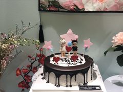 DIY情侣亲子手工卡通巧克力奶油蛋糕-大朵绵羊の甜品店