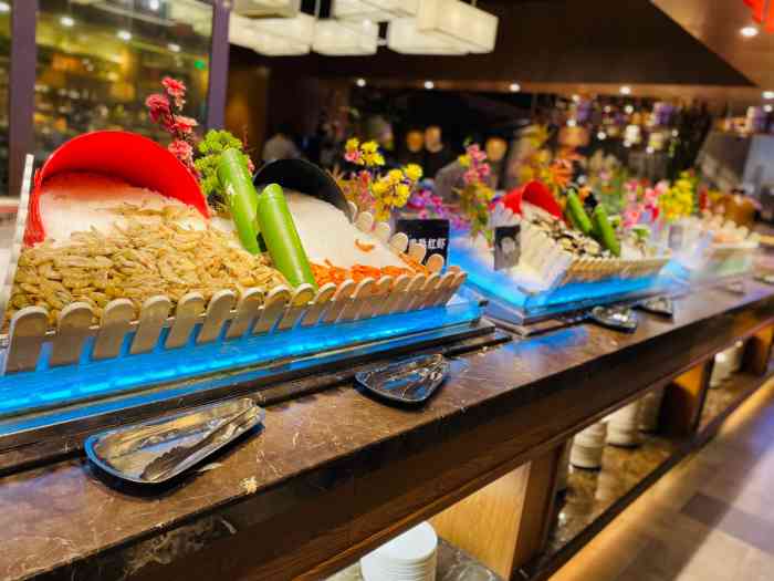 韩京海鲜烤肉自助料理(柯桥万达店)-"[薄荷]环境:韩京在万达三楼,进去