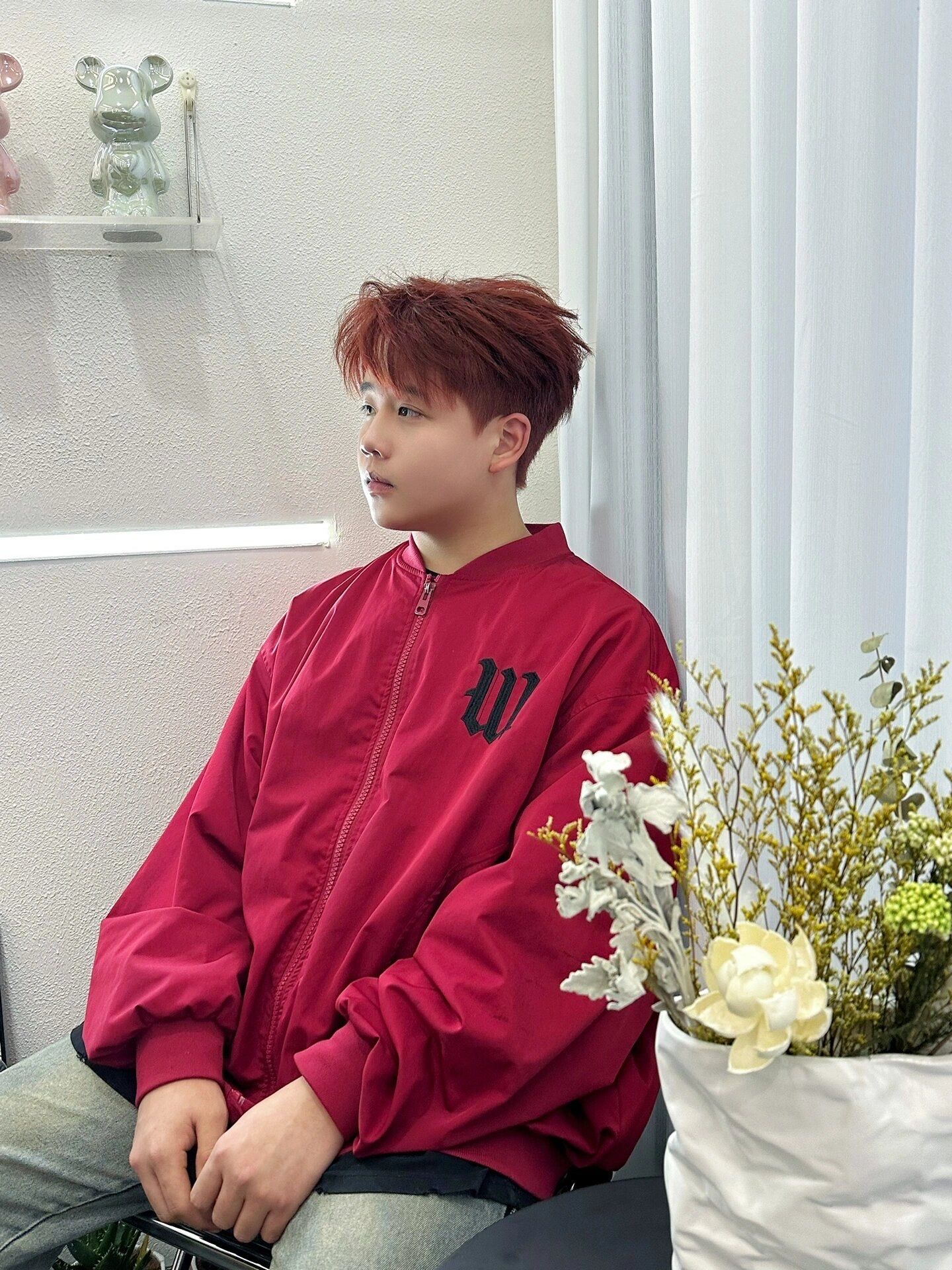 适合男生的秋冬显白发色 焦糖粉棕 三七微