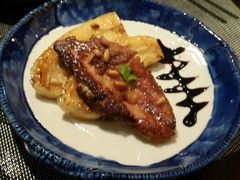 鹅肝下面是香蕉&nbsp;很解腻的-富力希尔顿酒店·源氏日餐厅