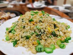 菜心咸蛋黄炒饭-晶莹品鲜.顺德鱼生.特色桑拿菜