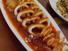 香辣鱿鱼-华圆美食-老蓬莱菜(蓬港路店)