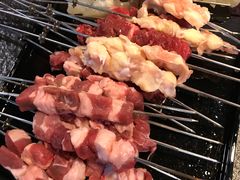 羊肉串-長壹旋转烤吧 农家鸡火锅