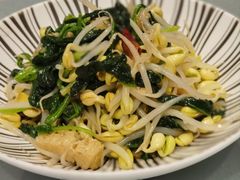 菠菜豆芽拌面筋-汉唐宴长安食府