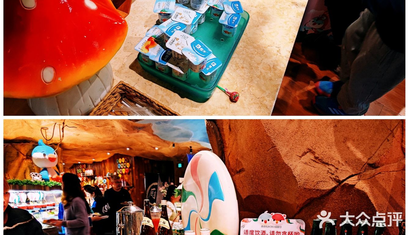 近300个餐位，结账都需要排队的热带丛林主题自助餐