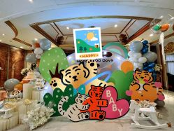 -11 Baby百日宴生日气球创意布置