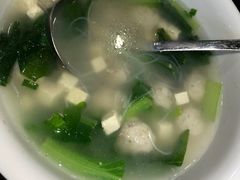 小白菜鱼丸汤-19°c海鲜烧烤大排档