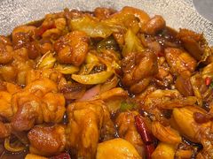 招牌大铁板鸡-山·烤辣鸡韩国料理(西溪路店)