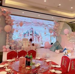 -团子宝宝宴派对百日宴生日布置策划·求婚策划·气球布置别墅民宿